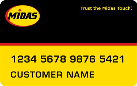 midas credit card login